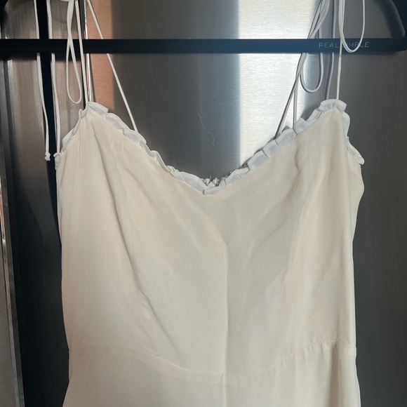 Reformation Enya Dress, White - Size 8 - Picture 2 of 4